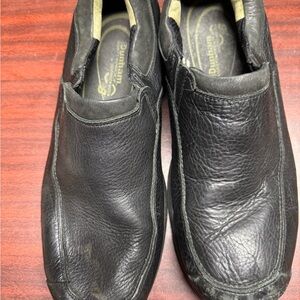 Dunham Black Slip-On Loafers Cushioned Comfort